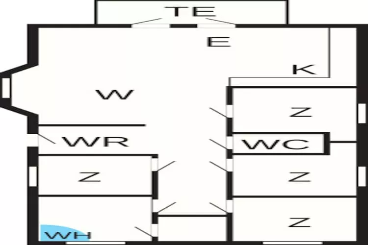 1 level, 8 persons - Plattegrond