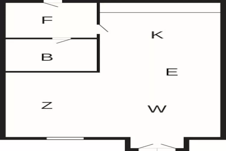 1 room w/seaview - Plattegrond
