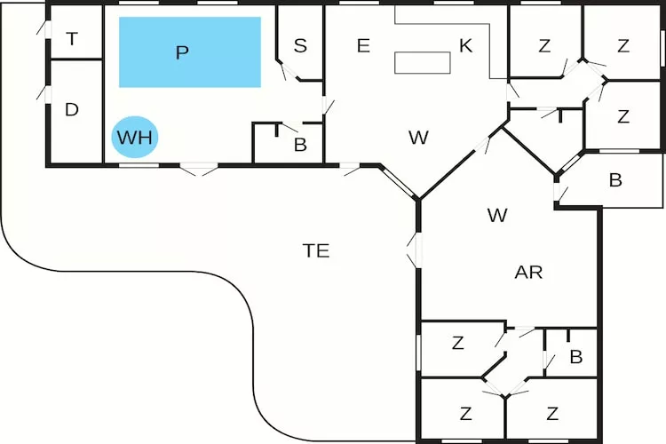 Luxe zwembadvilla in Bagenkop -- By Traum Ferienwohnungen - Plattegrond