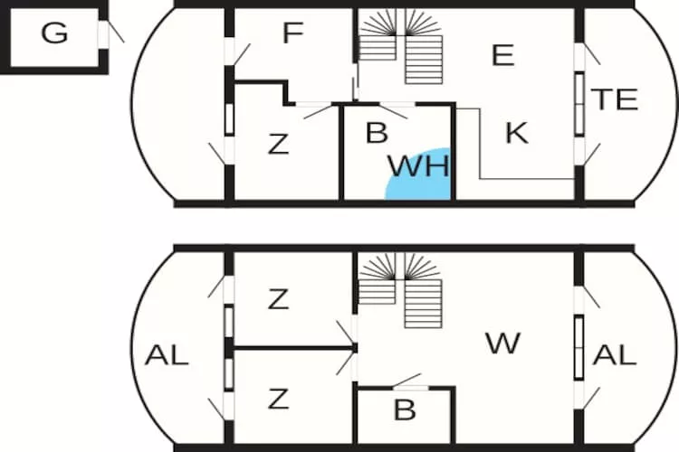8 persoons vakantie huis in Løkken - Plattegrond