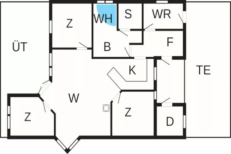 Lakeview Retreat met spa - Plattegrond