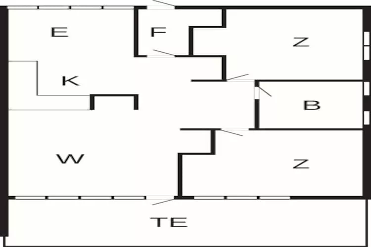 3 room,renovated - Plattegrond