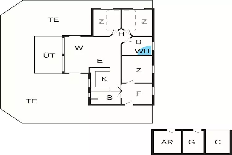 8 persoons vakantie huis in Blåvand - Plattegrond