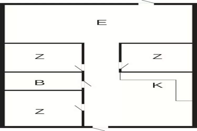 Rustige oase in Knebel - Plattegrond
