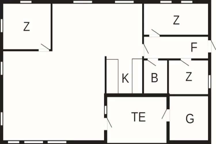 6 persoons vakantie huis in Hals-By Traum - Plattegrond