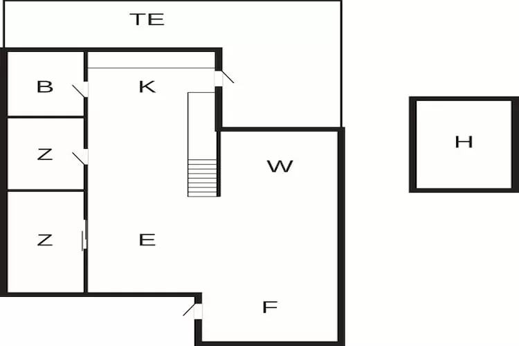 4 persoons vakantie huis in Hemmet-By Traum - Plattegrond