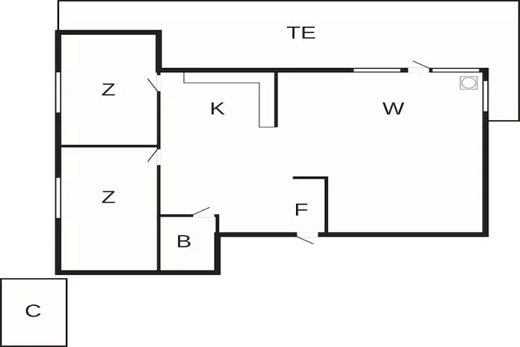 4 persoons vakantie huis in Hals-By Traum - Plattegrond
