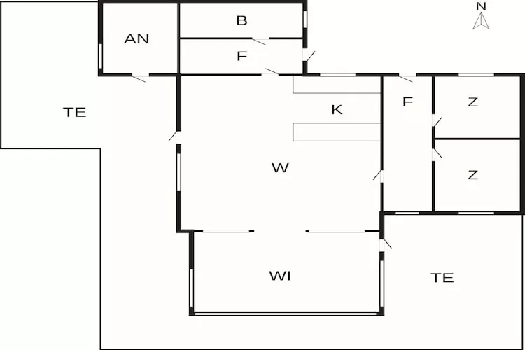 6 persoons vakantie huis in Børkop-By Traum - Plattegrond