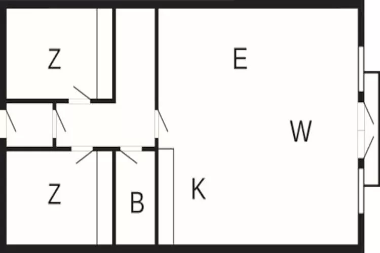 3 room,renovated - Plattegrond