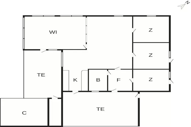 6 persoons vakantie huis in Hals-By Traum - Plattegrond