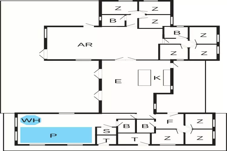 24 persoons vakantie huis in Blåvand - Plattegrond