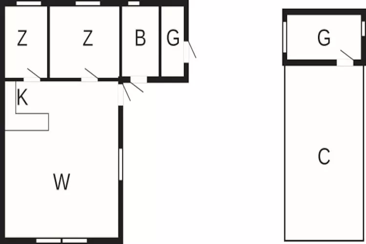 4 persoons vakantiehuis in Løkken - Plattegrond
