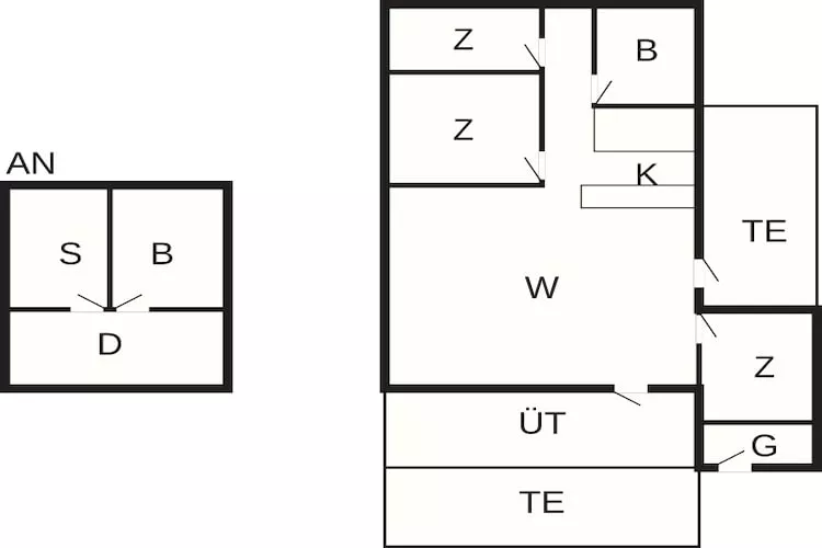 Gezellig huisje nabij Blokhus -- By Traum Ferienwohnungen - Plattegrond