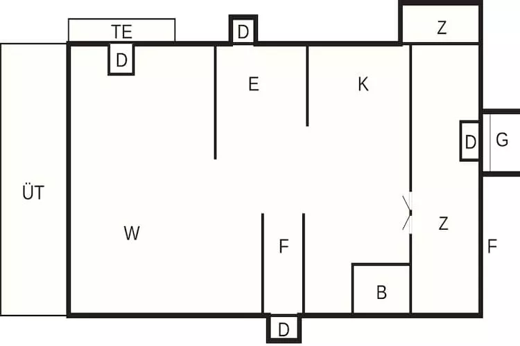4 persoons vakantie huis in Hals-By Traum - Plattegrond