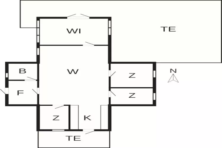 5 persoons vakantie huis in Asnæs-By Traum - Plattegrond