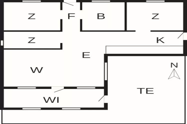 Rustig toevluchtsoord in Romo -- By Traum Ferienwohnungen - Plattegrond