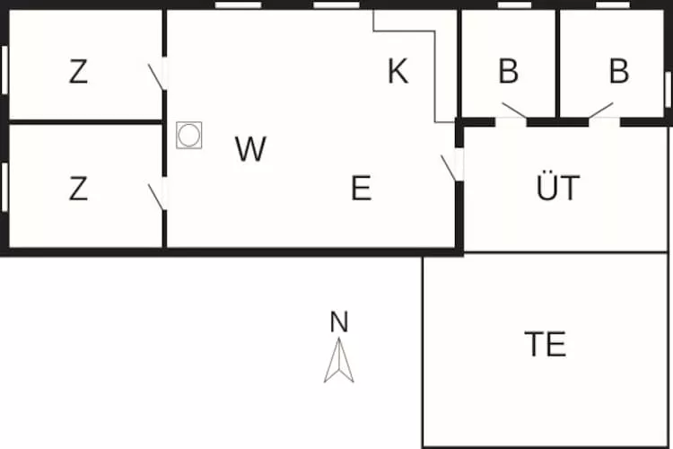 HUS 55767  HYTTE C - Plattegrond