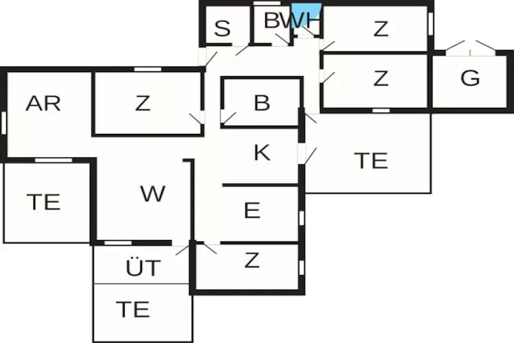8 persoons vakantie huis in Rømø - Plattegrond