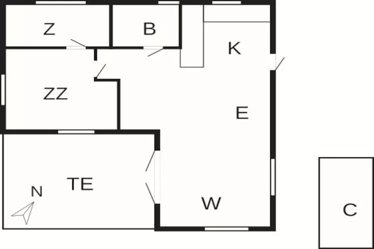 4 persoons vakantie huis in Hejls-By Traum - Plattegrond