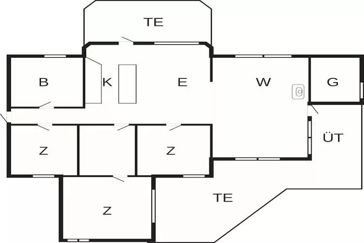Natuur retraite in albaek -- By Traum Ferienwohnungen - Plattegrond