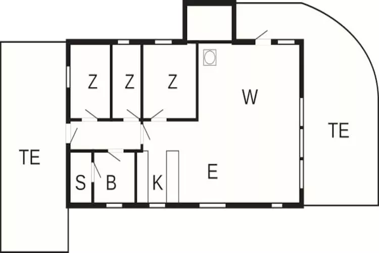 Sauna retraite in Blabjerg -- By Traum Ferienwohnungen - Plattegrond