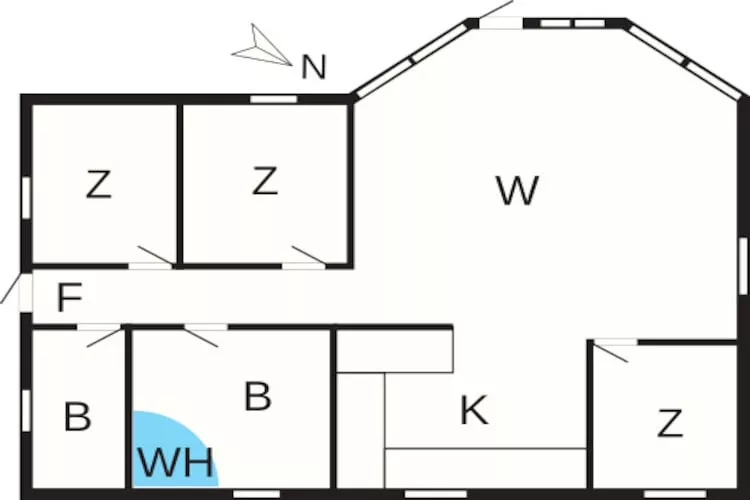 10 persoons vakantie huis in Væggerløse-By Traum - Plattegrond