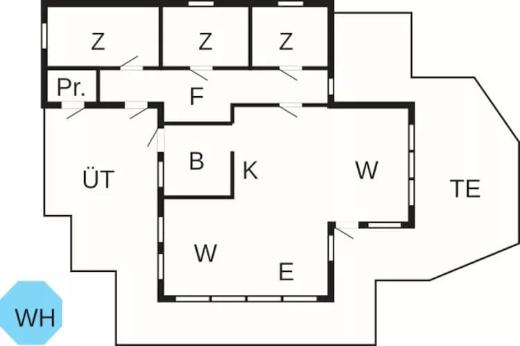 6 persoons vakantie huis in Tengelfjord - Plattegrond