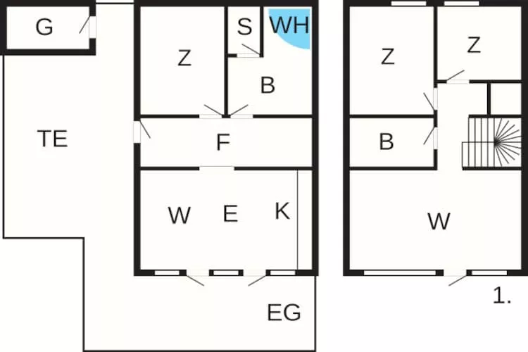 Exclusieve golfuitzicht retraite - Plattegrond