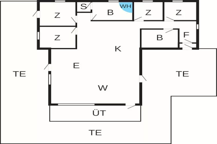 Luxe Spa Retreat in Hurup -- By Traum Ferienwohnungen - Plattegrond