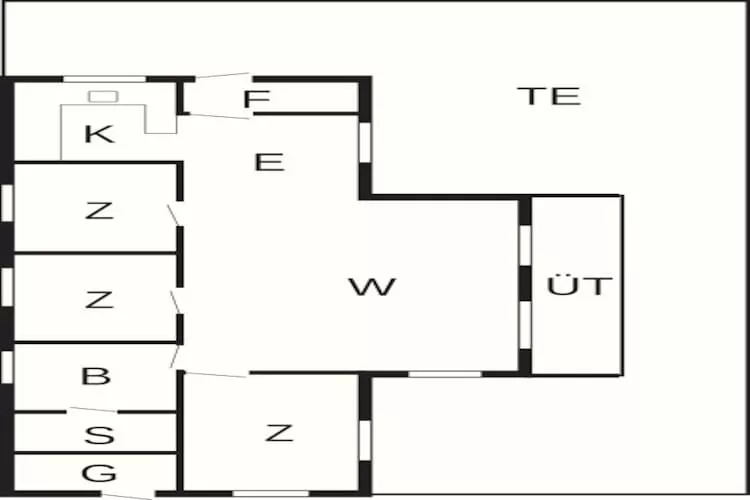 Modern huis bij duinen -- By Traum Ferienwohnungen - Plattegrond