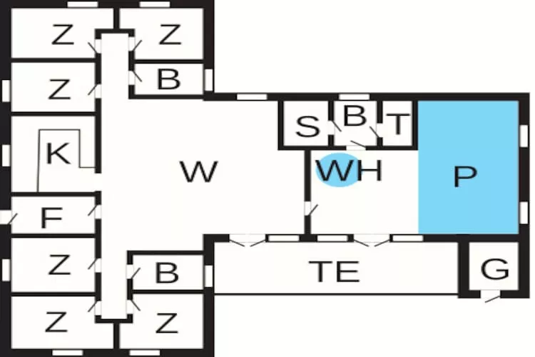 12 persoons vakantie huis in Ulfborg-By Traum - Plattegrond