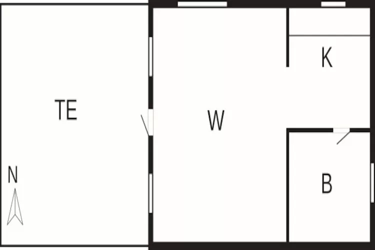 4 persoons vakantie huis in Slöinge - Plattegrond