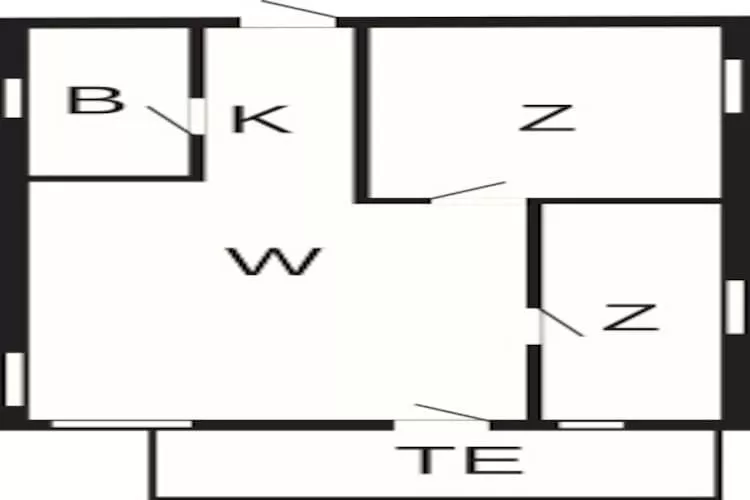 Afgelegen toevluchtsoord in Sandvig -- By Traum Ferienwohnungen - Plattegrond