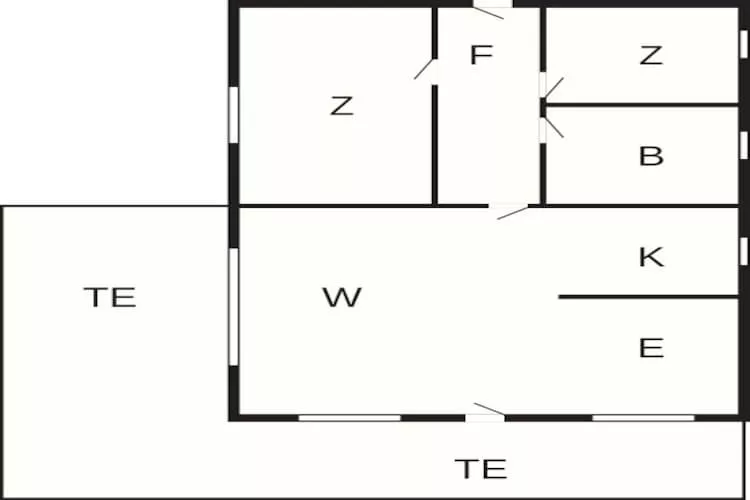 Gezellig strandhuis in albaek - Plattegrond