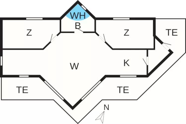 6 persoons vakantie huis in Vestervig-By Traum - Plattegrond