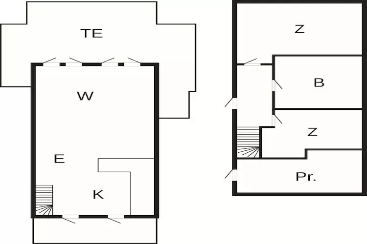 Strandparel in Hasmark -- By Traum Ferienwohnungen - Plattegrond