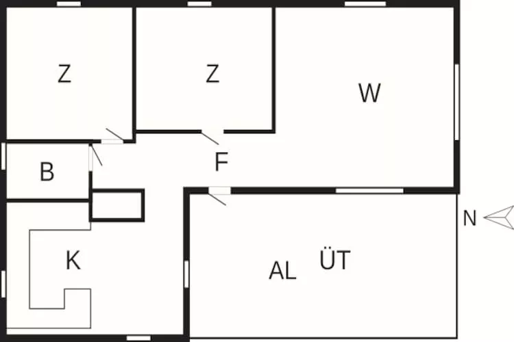 5 persoons vakantie huis in Osby - Plattegrond