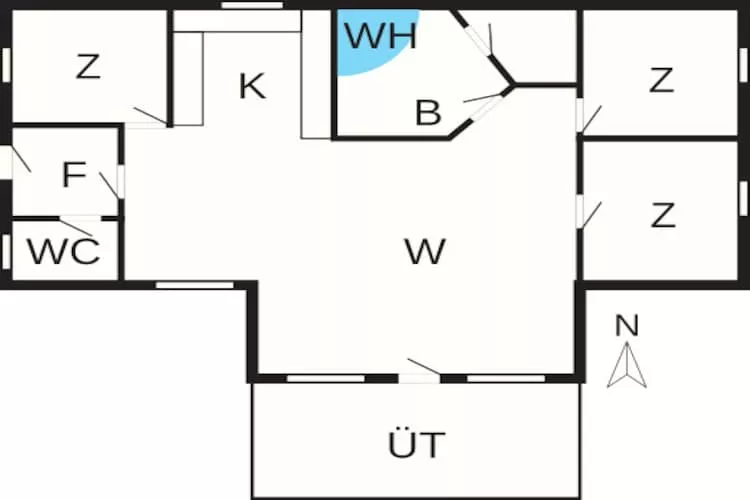 6 persoons vakantie huis in Hemmet-By Traum - Plattegrond