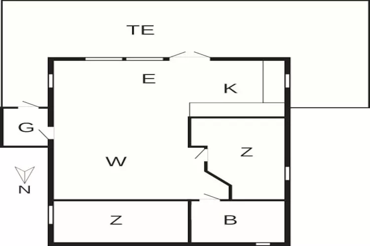 Strandparadijs in albaek -- By Traum Ferienwohnungen - Plattegrond
