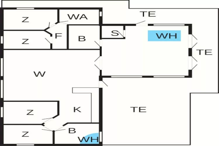 8 persoons vakantie huis in Løkken-By Traum - Plattegrond