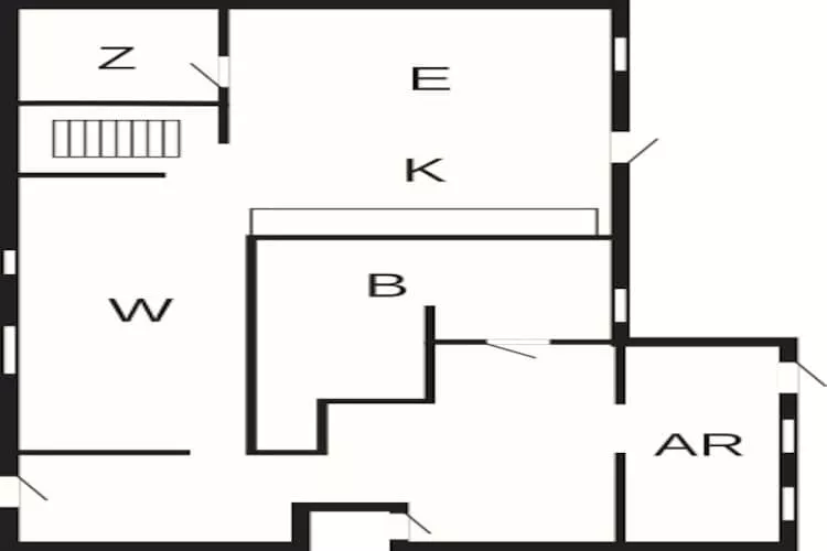 Gezellig vakantiehuis vlakbij het meer - Plattegrond