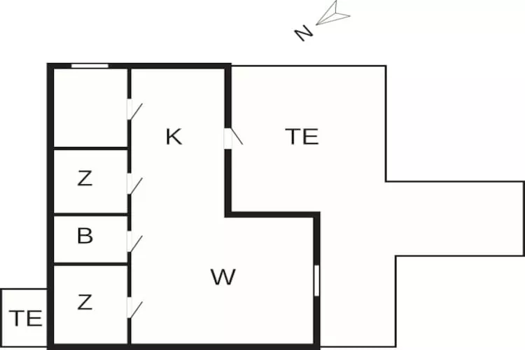 6 persoons vakantie huis in Nysted-By Traum - Plattegrond