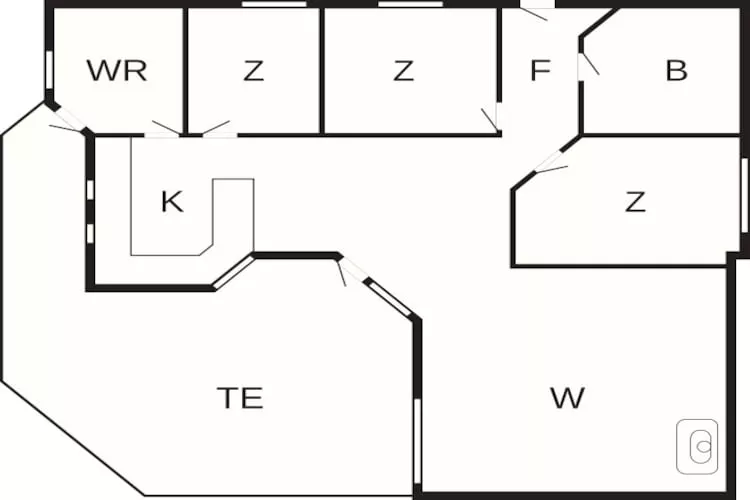 6 persoons vakantie huis in Karrebæksminde - Plattegrond
