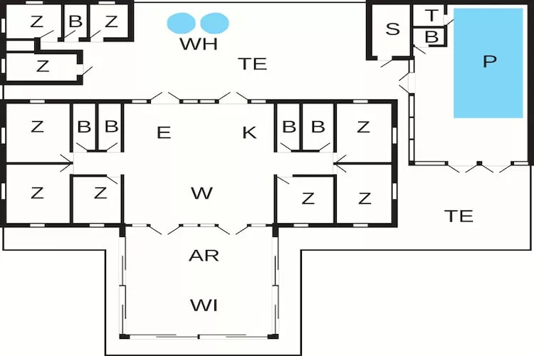 24 persoons vakantie huis in Læsø-By Traum - Plattegrond
