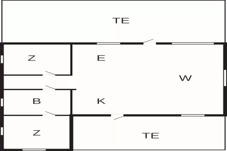 4 persoons vakantie huis in Hadsund - Plattegrond