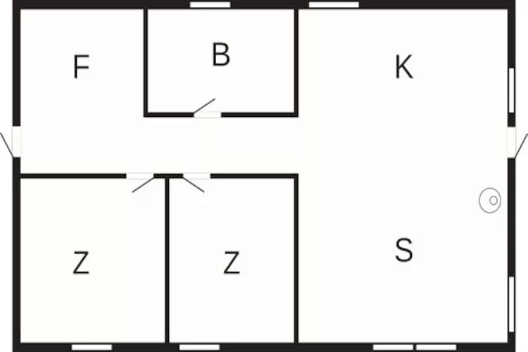 4 persoons vakantie huis in Hjørring - Plattegrond