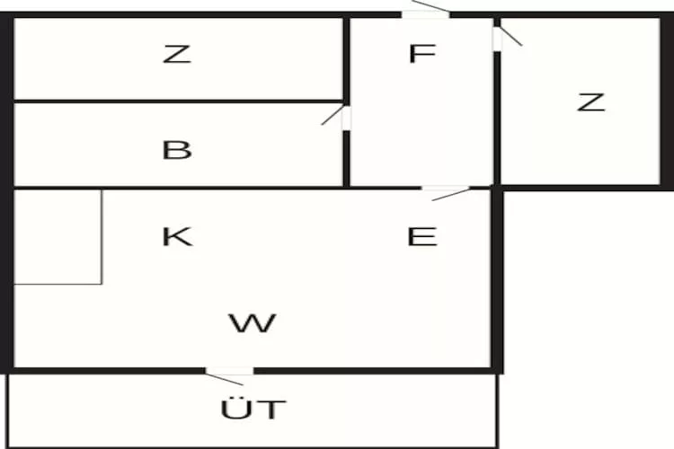 2 persoons vakantie huis in Ringkøbing - Plattegrond