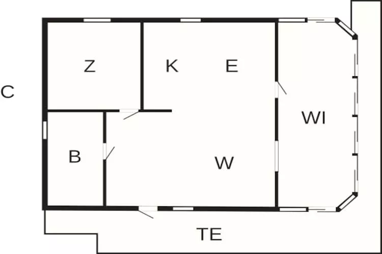 5 persoons vakantie huis in Åskloster - Plattegrond