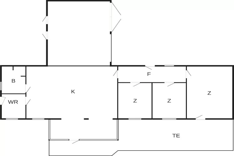 Rustoord in Enø vlakbij de fjord - Plattegrond
