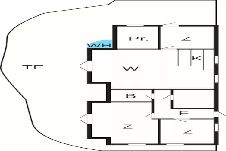 Licht vakantiehuis met bubbelbad - Plattegrond